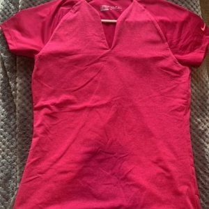 Women's Pink Nike Golf Tee